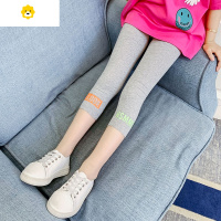 喻娄女童夏季打底裤夏装新款儿童中大童薄款长裤裤子七分春秋中裤