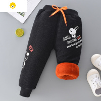 喻娄儿童棉裤加绒加厚男童裤子外穿女童保暖长裤中小童休闲裤宝宝冬装