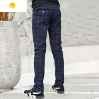 喻娄男童裤子春秋款宽松秋装潮中大童儿童装秋季弹力休闲裤男孩长裤潮