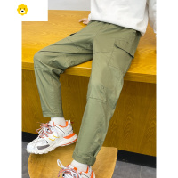 喻娄男童裤子春秋20新款儿童夏装休闲裤中大童装男孩工装裤运动长裤