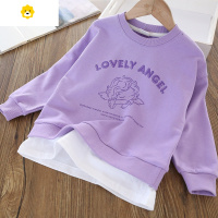 喻娄百搭~儿童春秋圆领假两件女童冬款中小童学生服装