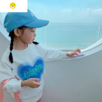 喻娄女童卫衣春秋20新款洋气季小长袖套头上衣服亲子装母女宝宝秋装