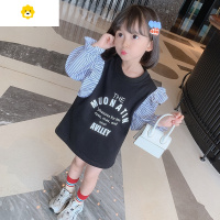 喻娄女童秋装长袖卫衣裙女宝宝20新款韩版秋季连衣裙中小童休闲童装