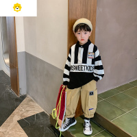 喻娄早秋男童卫衣20新款秋装薄款中大童儿童春秋款长袖Polo衫潮牌秋