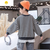 喻娄男童卫衣20新款中大童秋款上衣男孩秋衣儿童长袖t恤打底衫春秋