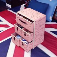 叶子家内衣收纳盒无纺布抽屉式收纳箱三层五抽内裤袜子收纳盒邮