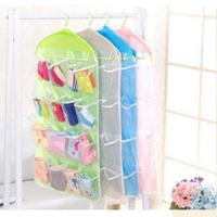 [三个装][16格多功能收纳挂袋]衣物袜子内衣饰品整理袋