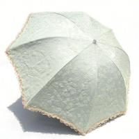 宝丽姿伞黑胶伞双层防晒太阳伞蕾丝女防紫外线遮阳伞折叠伞晴雨伞