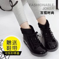 [优惠促销]韩版雨鞋女鞋时尚果冻雨靴短筒学生防鞋防滑晶鞋