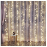 主播ins少女心LED彩灯闪灯串窗帘冰条灯圣诞节日装饰灯满天星星灯