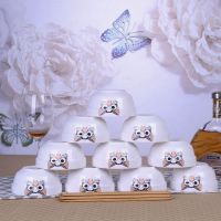 特价10碗/10碗10勺送10筷碗家用饭碗面碗米饭碗家用陶瓷碗可微波