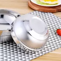 【十碗送十筷十勺】不锈钢碗家用食堂碗筷套装防烫儿童双层隔热碗
