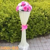 婚庆路引新款绢花引路开业花篮花架注路引花柱迎宾柱拱路引