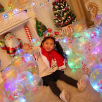 光气球led灯儿童玩具七彩闪光夜光荧光灯微商地推街卖带灯气球