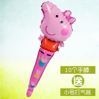 超级飞侠加长手持棒气球打击棒铝膜中棒儿童生日卡通微商地推批