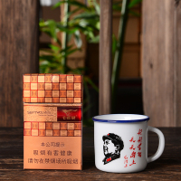 小号迷你小酒杯陶瓷马克杯儿童杯个性杯子礼品经典怀旧仿搪瓷杯