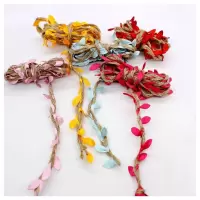 树叶麻绳照片墙玻璃瓶装饰绳装丝带 鲜花装材料 DIY麻绳绳子