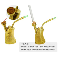 新款金泰烟壶纯铜烟斗烧锅烟袋锅子烟筒过滤烟斗送老人