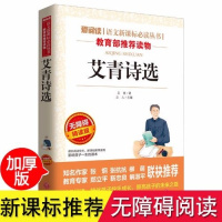 艾青诗选新课标推荐必读世界名著课外书中学生课外阅读书籍