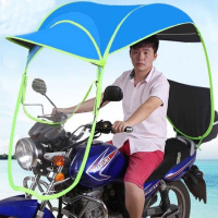 加宽加固电动车摩托车雨棚雨伞电瓶车踏板车遮雨棚防晒遮阳伞雨棚