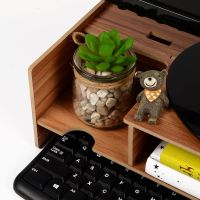 电脑增高架收纳架 台式液晶显示器屏垫高底座 办公桌面键盘收纳