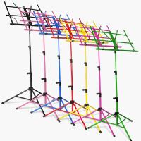 吉他曲谱架便携式可折叠式升降小乐谱架子琴谱架古筝彩色谱台送