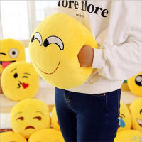 qq滑稽抱枕毛绒玩具表情公仔暖手玩偶靠垫生日女生
