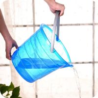 加厚塑料耐摔大号透明手提桶家用洗衣桶洗车清洁收纳桶手提桶