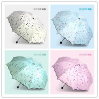 晴雨两用雨伞折叠防晒紫外线太阳遮阳男女士学生双层小清新大韩版