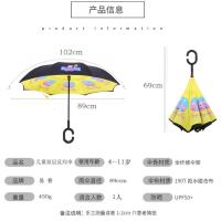 男女童反向雨伞布朗熊热卖卡通长柄小学生反向伞双层儿童专用雨伞