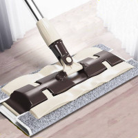 [溪梦]大号免手洗平板拖把家用瓷砖旋转拖把木地板地拖布墩布