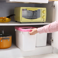 米桶塑料储米箱米缸面粉桶防虫防潮加厚带盖20斤厨房储物盒