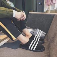 棉拖鞋女学生韩版原宿风冬季厚底防滑情侣时尚家居新款ins拖鞋男