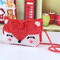 [DIY手工串珠制作]儿童小阿狸材料珠子小朋友斜挎生日