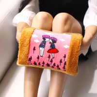 卡通印花绒布充电冬季保暖防爆热袋背带双插手兜帽动物热袋