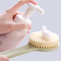 [赠五爪按摩刷] 无印同款背刷长柄沐浴刷软毛洗澡刷搓澡神器