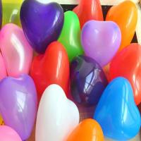 [加厚心形气球+丝带+打气筒]心形气球婚礼婚房装饰儿童生日节日