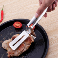 YISOMA 304不锈钢牛扒铲夹面夹食品夹饼铲烧烤夹子牛排夹加厚