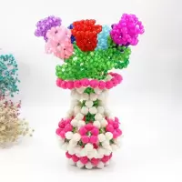 [半成品需制作]diy手工串珠花瓶材料摆件家居饰品花瓶散珠