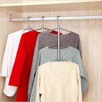 创意时尚多功能不锈钢衣架成人儿童衣架晾衣架晒衣架子鱼骨头衣架