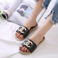 [女神拖鞋]新款小香珍珠拖鞋女夏外穿一字拖鞋沙滩凉拖鞋女鞋夏