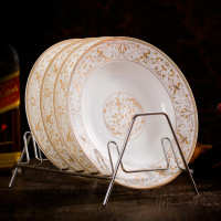 [4个装8英寸菜盘][景德镇骨瓷]西餐盘陶瓷碟子牛排盘菜盘汤盘