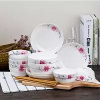 陶瓷碗餐具套装碗碟家用碗盘微波炉面碗套装米饭碗中式碗筷餐具盘