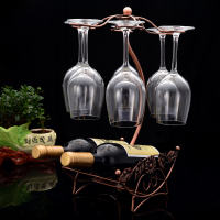 创意红酒架 双用酒架酒杯架 铁艺葡萄酒架子欧式时尚摆件