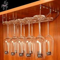 [极速货]304不锈钢红酒杯架倒挂高脚杯架悬挂欧式