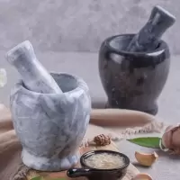 石头蒜臼子捣蒜器蒜蓉蒜泥器捣碎家用研磨擂钵石臼蒜臼手动砸蒜罐