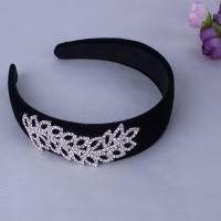 买二送一韩版饰品夹超宽边绒布箍黑色钻头箍洗脸卡头饰