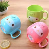 [3个/1个]可爱卡通漱口杯 洗漱杯 塑料杯 糖果色儿童刷牙杯 家庭杯套装