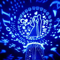 蓝光高亮音乐旋转星空灯星空投影灯情人节闺蜜男女友生日七夕