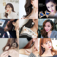 气质流苏耳勾韩版彩色羽毛长款耳环流苏耳钉女潮流耳坠个性